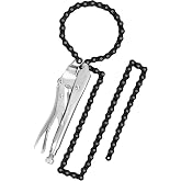 MAXPOWER Locking Chain Clamp, 9-Inch Locking Chain Pliers with 47.2&rdquo; Chain, 14.2&rdquo; Diameter, Quick Release