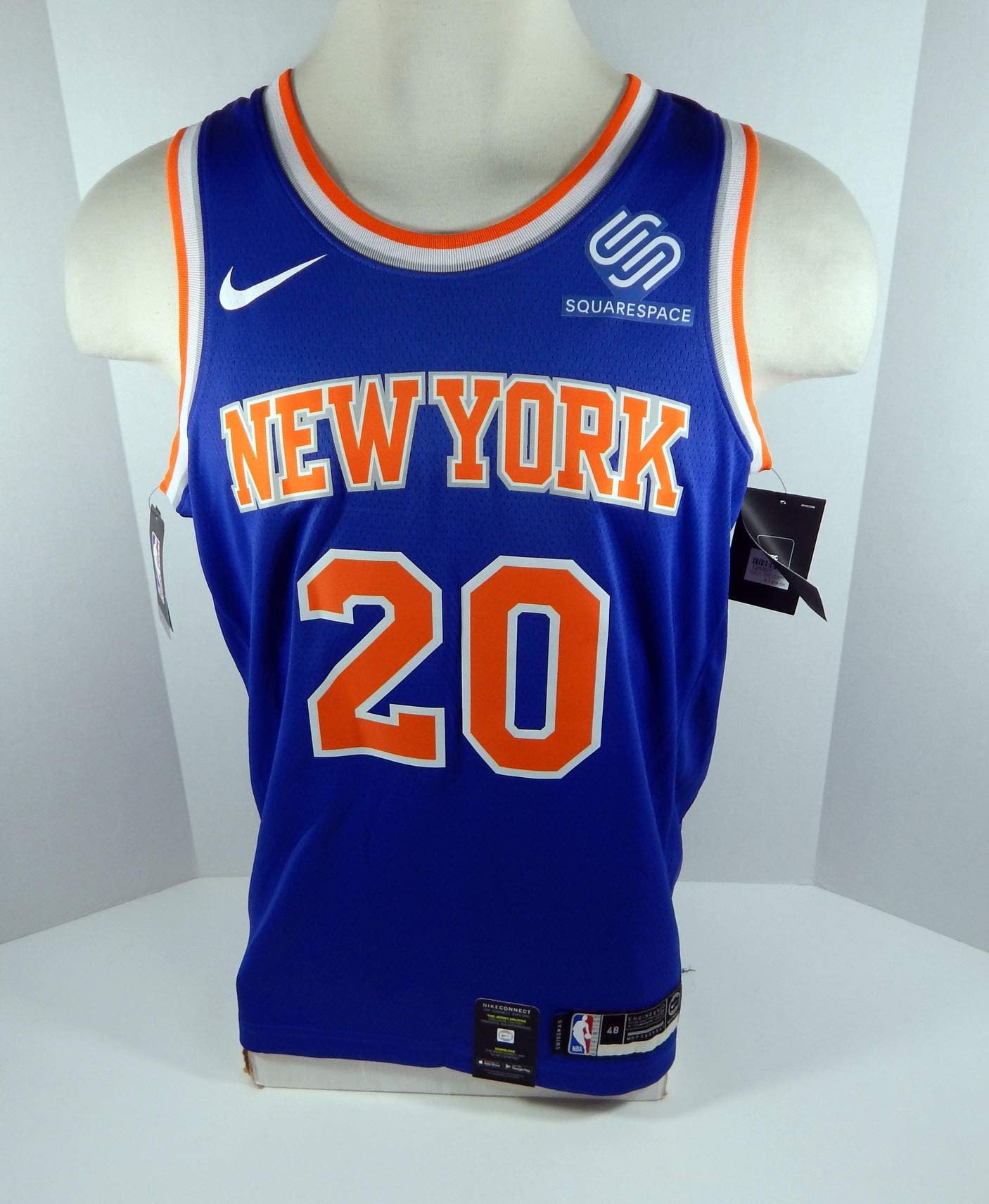 Mens New York Knicks Kevin Knox #20 Blue Icon Jersey Swingman L Nike NWT