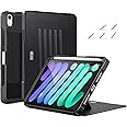 ZtotopCases for New iPad mini 7 (A17 Pro) 2024 Case 8.3 Inch, Full Body Protective Cover with Pencil Holder and Auto Wake & Sleep Function for iPad mini 7th/6th Generation, Black