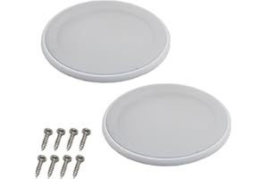 OZXNO 2pcs Round Ceiling Speaker Grill Covers for 8 Inch Speaker with Screws(White)