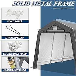 COVERONICS 8' x 14' Outdoor Storage Shed - Heavy