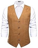 Hi-Tie Men's Suit Vest Tailored Collar Single