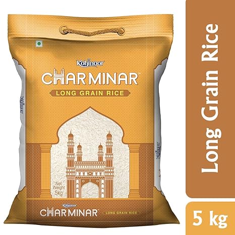 Kohinoor Charminar Long Grain Rice, 5 Kg