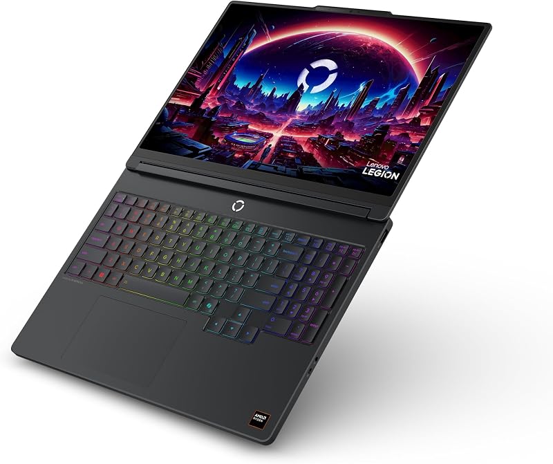 Legion 5 Gen 11 - Portátil Gaming IA 15.3" OLED (AMD Ryzen 7 250, NVIDIA GeForce RTX 5050, 165Hz, 16GB RAM, 512GB SSD, Wi-Fi7, Sin Sistema Operativo) QWERTY Retroiluminación RGB, Español-Negro