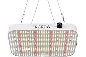 FRGROW 600W LED Grow Lights Dimmable, UV-IR Full Spectrum Plant Growing Lamps, 2x2 Grow Tent Light with Daisy Chain Function, LED Grow Lights for Indoor Plants, Seed Starting, Seedlings, Vegetables