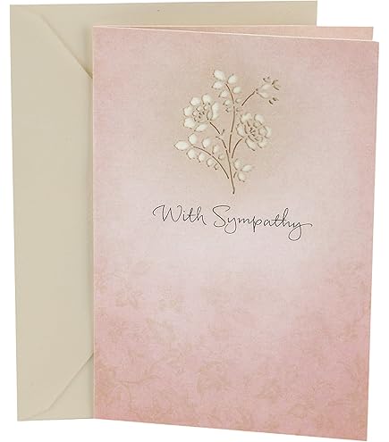 Amazon.com : CHRIZ.Z Sympathy Card - Single Simple With