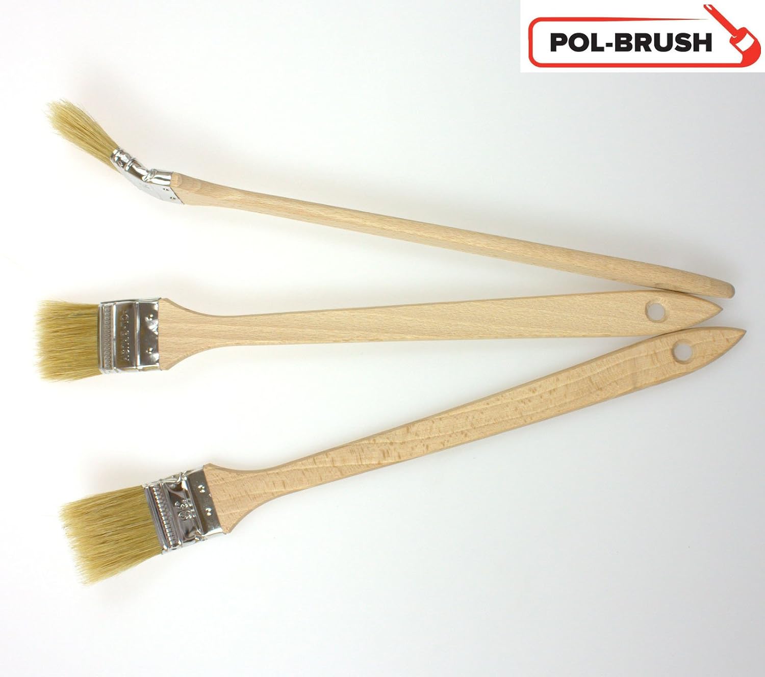 EFO Angled Paint Brush Set 3 pcs 36 mm (1,41"), White, 3 x 36 mm - Image 3