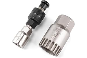 cyclists Bike Bicycle Crank Puller, Crank Removal Tool for Bike with Square Taper Bottom Bracket and Splined ISIS Drive, Octa