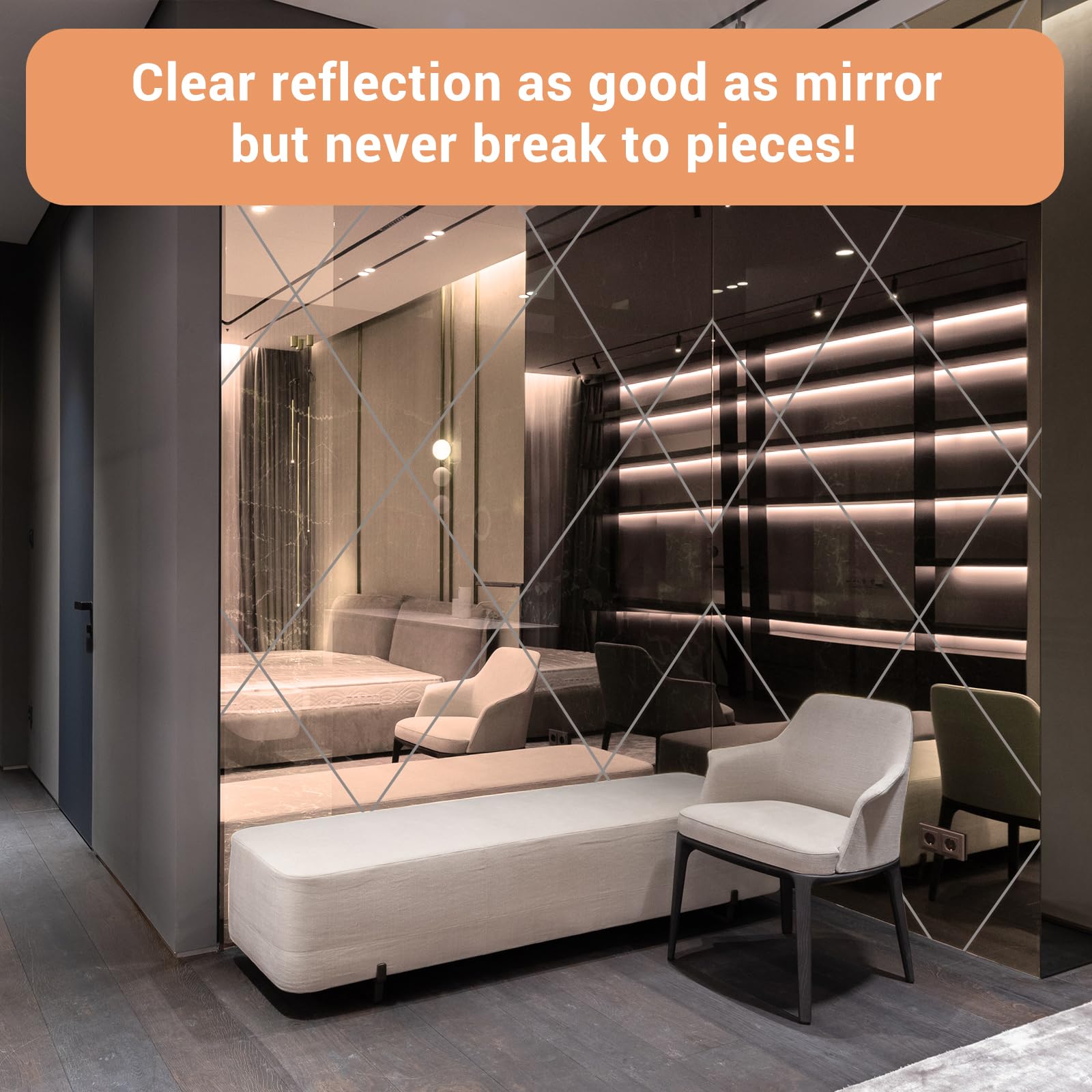 Enoin 2pcs 8 x 12 Inch Rose Gold Acrylic Sheet