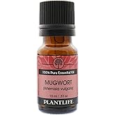 Plantlife Mugwort Aromatherapy Essential Oil - Straight from The Plant 100% Pure Therapeutic Grade - No Additives or Fillers - 10 ml
