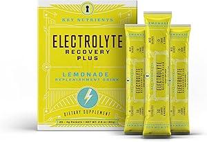 Electrolyte Powder, Lemonade Hydration Supplement: Carb, Calorie & Sugar Free, Delicious Keto Replenishment Drink Mix. 6 Key Electrolytes - Magnesium, Potassium, Calcium & More. 20 On-The-go Packets