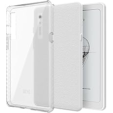 TUDIA SKN Clear Designed for Onyx Boox Palma 2 Case Back Cover, [Reinforced Corners] Shockproof Slim Anti-Yellowing Silicone 