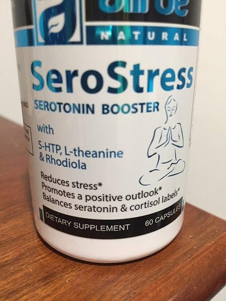 Amazon.com: Serostress serotonin booster with 5- HTP L-theanine & Rhodiola reduces stress: Health & Personal Care
