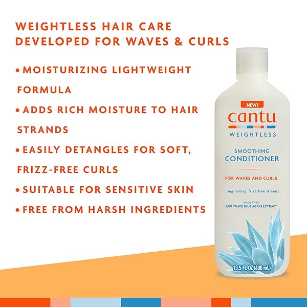 CANTU WEIGHTLESS SMOOTHING CONDITIONER, 13.5 FL OZ