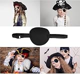 SWKJ 2 Pack Eye Patches Adjustable Soft Comfort For Adults Kids Amblyopia Pirate view 5