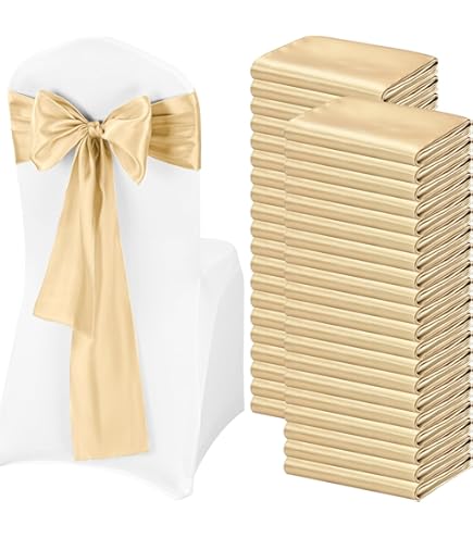 10 Piezas De Faja De Organza Para Silla De Banquete, Exquisitas Fajas Para Silla Para Decoración