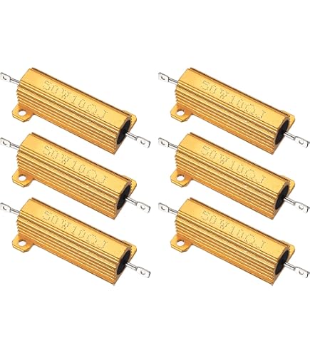 2 Résistances Aluminium 25W 12 Ohm - Montage Sur Châssis Avec Vis - Pour Alimentations, Audio, Contrôles Industriels (27x27x16mm)