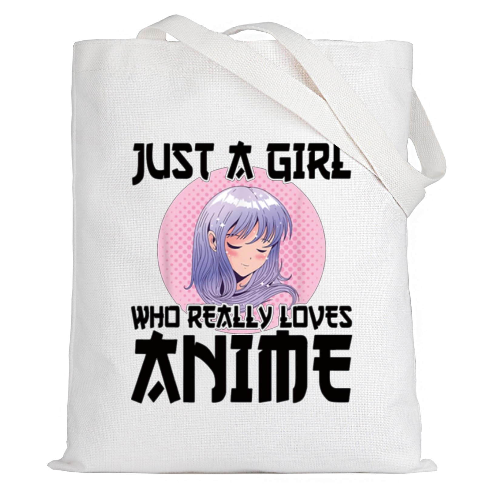 LEVLO Anime Fans Make up Bag - Anime Lover Gift Cosmetic Make up Bag for Women Girls, Tote