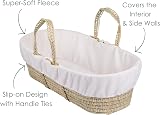 Clair de Lune Cream Fleece Liner for Moses Baskets - Soft & Washable view 3