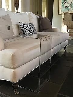 Amazon Com Pure Decor Acrylic C Shape Accent Table Clear Tables