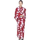 Kimura Jitsugyo Women's Kyoto Traditional Easy Wearing Kawaii Yukata Robe(Japanese Casual Kimono) Set 2