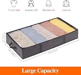 Lifewit 2 Pack Underbed Storage Bags with Lid 65L Grey view 2