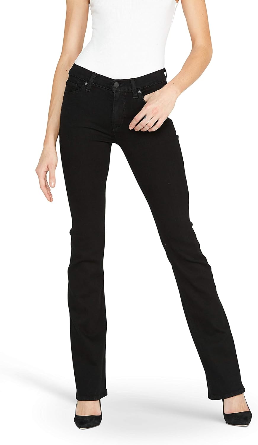 hudson love mid rise bootcut jeans