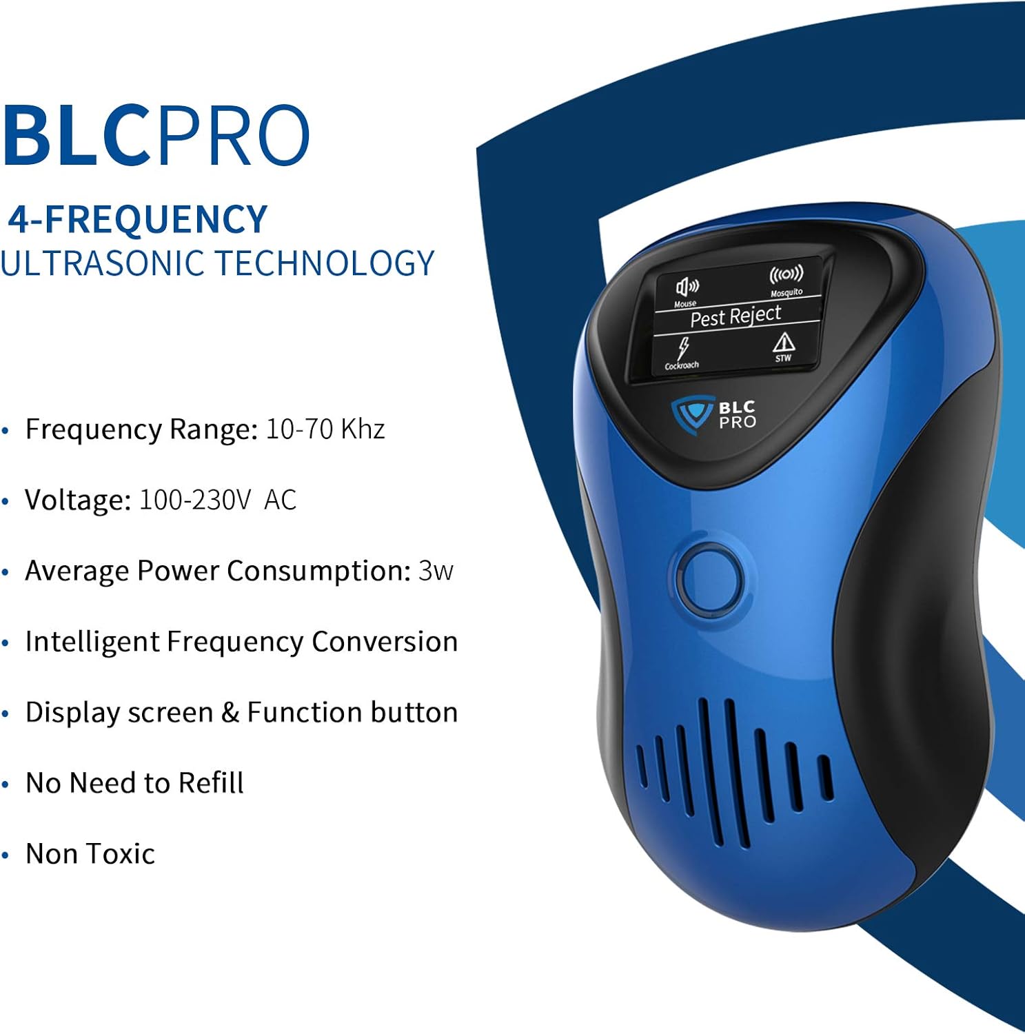 BLCPRO Ultrasonic Pest Repeller, 4 Modes Electronic Mosquito Repellent Plug in Indoor Pest Control for Insect, Rats, Mice, Cockroaches, Spider, Mite, Bug, Ants - Baby and Pet Safe[2020 PRO Version] : Garden & Outdoor