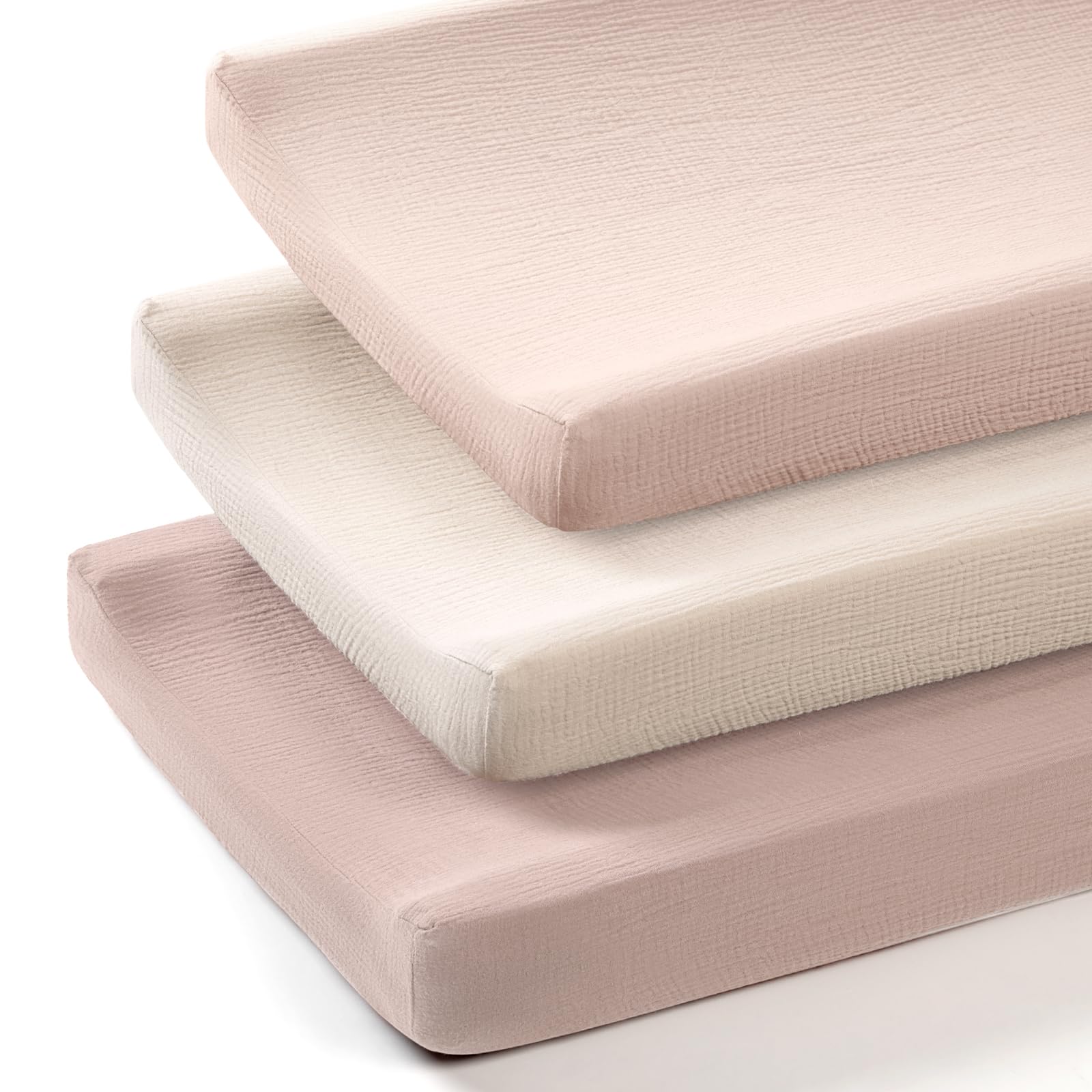 Photo 1 of lulumoon Baby Changing Pad Cover: Muslin Diaper Changing Table Pad Cover - Changing Pad Sheets for Girls Boys