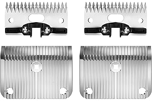 Loarysk A2/AC Medium Blade Compatible with Lister Star, Legend, Liberty, and Fusion Animal Clippers,Made of Stainless Steel,Cut Length 3/32 in(2.5 mm) (Medium Blade 2Pack)