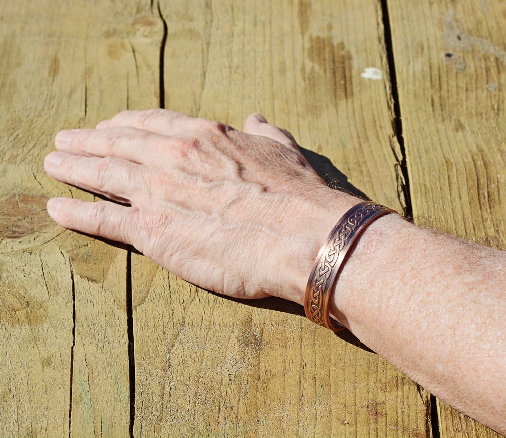 MnB Magnetics Pure Copper Magnetic Bracelet in a Celtic Chainlink Design for Men & Women (Large) - Extra Strong Magnets - Image 3