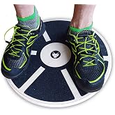 Fitaboo Wood Wobble Board (16") &mdash; Includes Carry Bag for Protection &mdash; Balance Trainer &mdash; Wood &mdash; Rounded Smooth Edges &mdash; Balance Board Stability Trainer