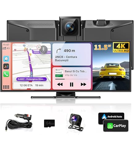 Amazon.com: 11.26 Inch HD Touchscreen Car Display, Wireless