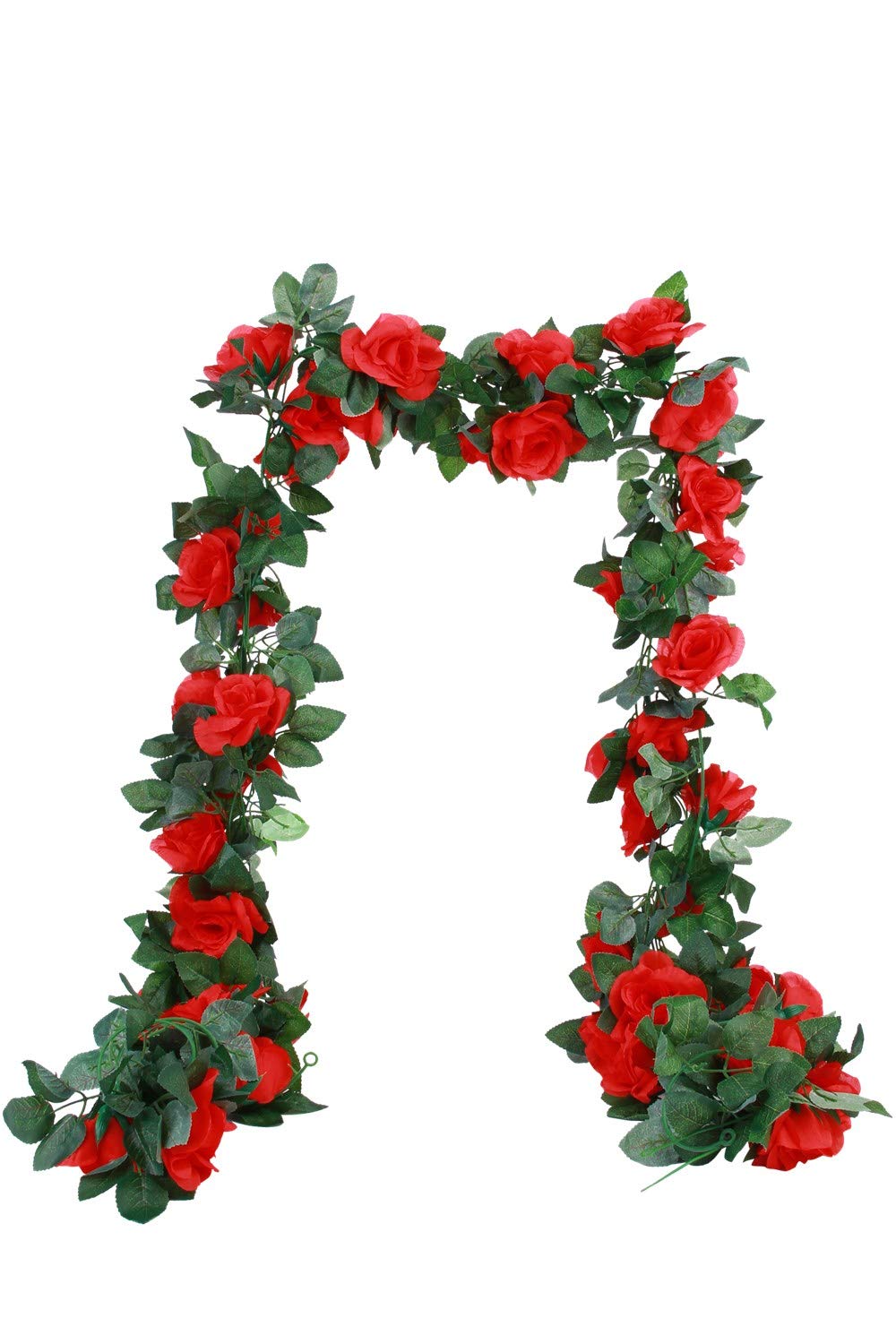 Martha Ivan 3 Strands Artificial Rose Garland Fake Rose Vine Faux Hanging Flower Garland For Wedding Arch Backdrops Home Decor Red 3 Buy Online In India At Desertcart In Productid 157097912