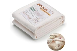 KAQRHFT Natural Cotton Batting, Natural Cotton Quilt Batting for Quilts, 59 x 79 Inch Light Weight Purely Natural All Season Quilt Batting for Quilts, Craft and Sewing Handmade Quilts & DIY