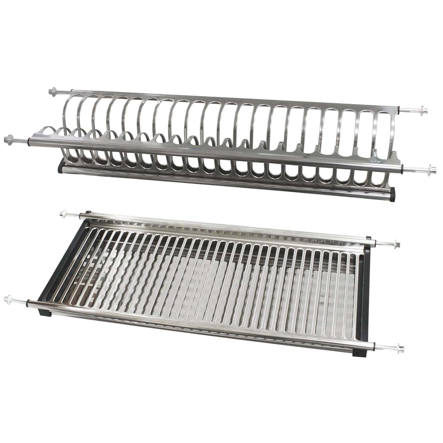 Probrico 2 Tier Stainless Steel Dish Drying Rack For Width 22 22 5