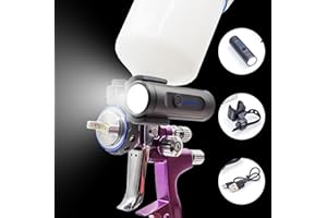 PangSing & Nan 600 Lumen Light，Rechargeable Lightweight Spray Gun Light, Natural Light Illuminates Surface Sprayed, Ensures E
