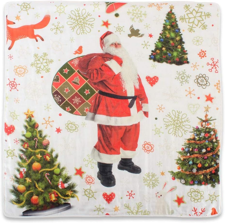 christmas muslin blanket