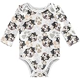 JHKKU Unisex Baby Bodysuit Boy Girl Clothes Soft Cotton Newborn Infant Outfit Long Sleeve Romper 0-24 Months