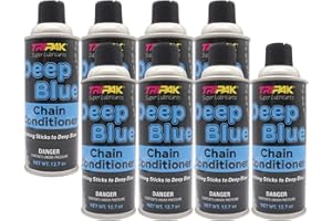 TRIPAK Deep Blue Chain Conditioner - Advanced Chain Care and Maintenance Formula for Anti-Wear and Corrosion Protection (8 Pack)