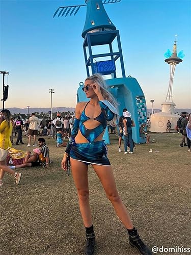 CAPE CLIQUE Rave Outfits for Womens Festival Sexy Y2K Piece