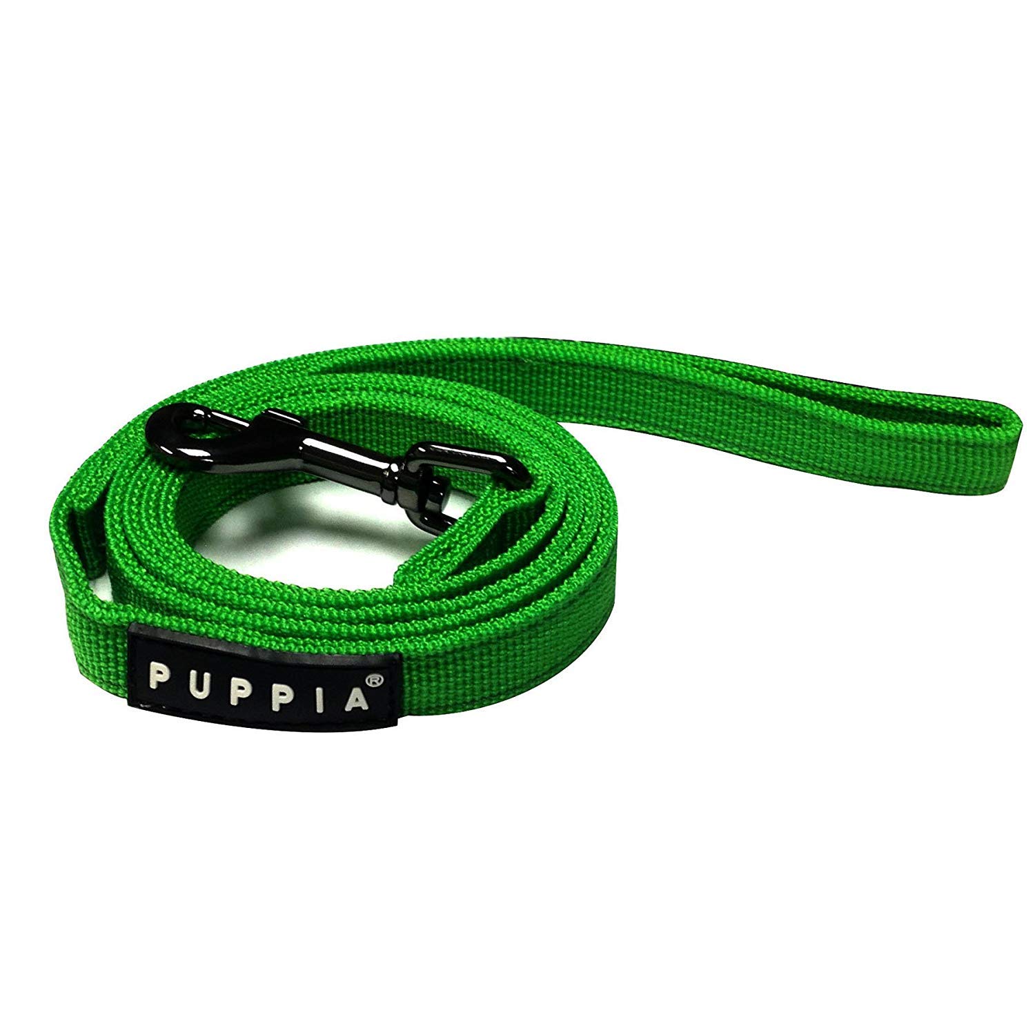 Puppia Nylon Lead Soft Dog Collar, Small, Green