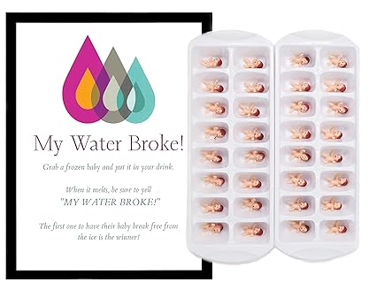 Amazon Com Baby Shower Ice Cube Game My Water Broke Baby Shower Amazon Com Baby Shower Ice Cube Game My Water Broke Baby Shower