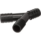 Seachoice 3-Way Y Fitting, Fits 3/4 in. ID Hose, Black Plastic