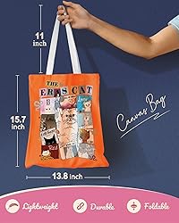 Miss Adola Aesthetic Canvas Tote Bag with Pattern