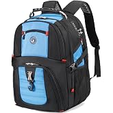 SHRRADOO Large Travel Laptop Backpack for Women, Work College Backpacks | Fit 17 Inch Laptops, with Combination Lock, Carry On Flight Approved, 50L Big Bags, Business Backpack for Men Women