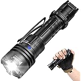 WUBEN T1 Tactical Flashlights 2000 High Lumens, Rechargeable Flashlight 498 Meters Long Beam Distance, Handheld Flash Light w