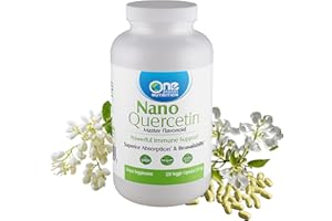 ONE PLANET NUTRITION Nano Quercetin 250 mg - Natural Quercitin Nano Supplement, Fruits and Vegetables Capsules for Easy Absorption, Water Soluble Quercetin Supplements, Non-GMO - 120 Veggie Capsules