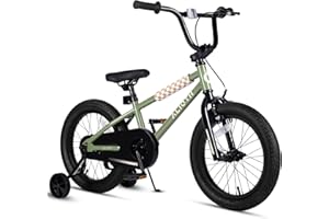 vollsch 12 14 16 20 Inch Kids Bike BMX Style Bicycle with Training Wheels for 2-14 Years Old Toddlers Boys Girls Coaster Brake Multiple Colors