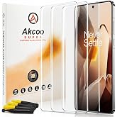 Akcoo Screen Protector for OnePlus 13, 3 Pack, Tempered Glass UV Set | Edge to Edge 9H Protection, Sensitive Touch, Fingerprint-ID Compatible